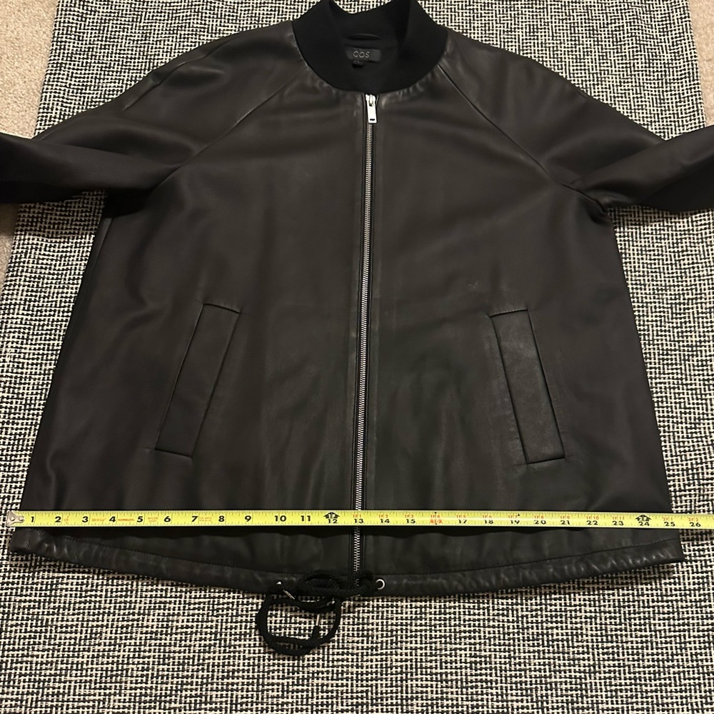 COS A-Line leather Jacket - Picture 9 of 12